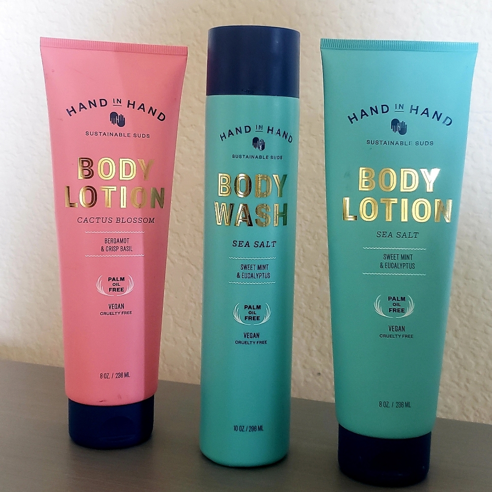 3pcs- body lotions and shower gel
